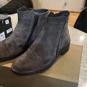 Elegant Charcoal Ankle Booties